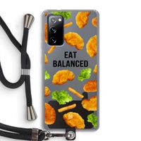 Eat Balanced: Samsung Galaxy S20 FE / S20 FE 5G Transparant Hoesje met koord