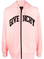 Givenchy hoodie en coton à logo brodé - Rose