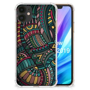 Apple iPhone 11 Doorzichtige Silicone Hoesje Aztec