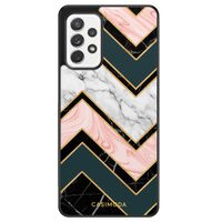 Samsung Galaxy A52 hoesje - Marmer triangles - thumbnail