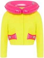 Moschino veste Inflatable en tweed - Jaune