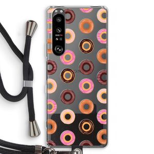 Donuts: Sony Xperia 1 III Transparant Hoesje met koord