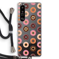 Donuts: Sony Xperia 1 III Transparant Hoesje met koord
