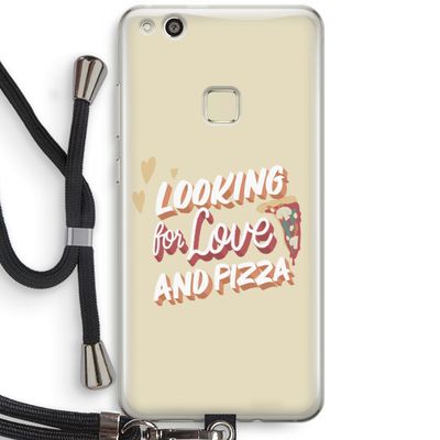 Pizza is the answer: Huawei Ascend P10 Lite Transparant Hoesje met koord
