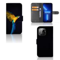 iPhone 13 Pro | Telefoonhoesje | Met pasjeshouder | Papegaai