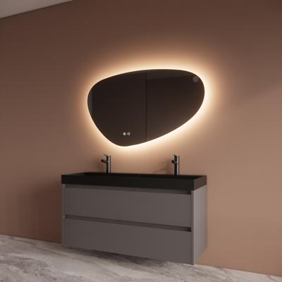 Badmeubelset BWS Riga Met Lako Wastafel Zwart 120 cm Leigrijs Boss & Wessing