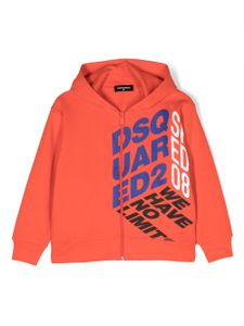 DSQUARED2 KIDS veste bomber à logo imprimé - Rouge