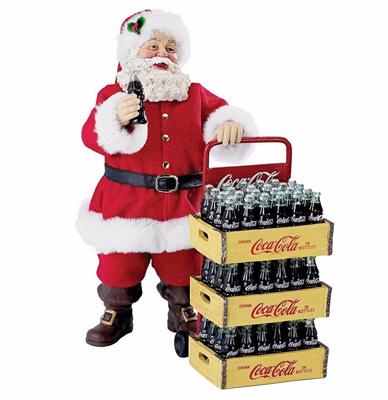 Coca-Cola Kerstmas Met Coca-Cola Kratjes Beeld