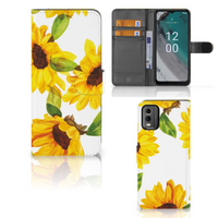 Hoesje voor Nokia C32 Zonnebloemen