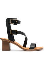 Zadig&Voltaire sandales Cecilia Caprese en cuir 70 mm - Noir