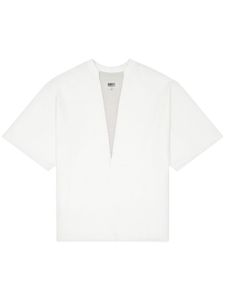 MM6 Maison Margiela t-shirt en coton à détails de coutures - Blanc