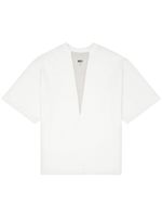 MM6 Maison Margiela t-shirt en coton à détails de coutures - Blanc