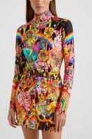 Slim fit T-shirt met lange mouwen - MATERIAL FINISHES - S
