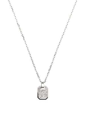 SHAY collier chaîne à pendentif serti de cristaux - Argent