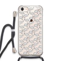 Zwanen: iPhone 7 Transparant Hoesje met koord