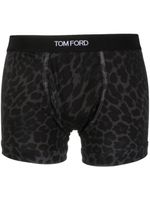 TOM FORD boxer à imprimé léopard - Noir