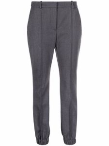 Alexander McQueen pantalon de tailleur à plis marqués - Gris