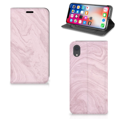 Apple iPhone Xr | Standcase | Marble Pink - Origineel Cadeau Vriendin