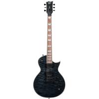 ESP LTD Deluxe EC-1000 Piezo QM See Thru Black elektrische gitaar - thumbnail