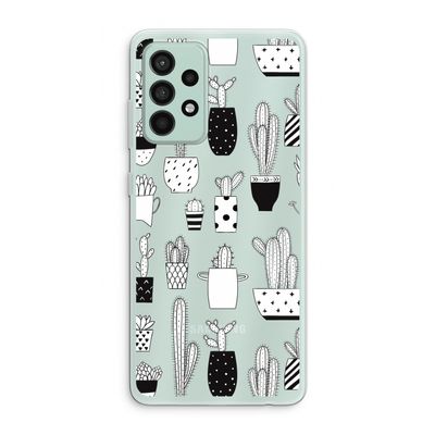Cactusmotief: Samsung Galaxy A52s 5G Transparant Hoesje