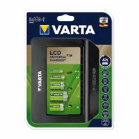 Batterijlader Varta LCD Universal Charger+ Soort C Soort D 1600 mAh 100-240 V