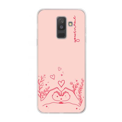 Love is in the air: Samsung Galaxy A6 Plus (2018) Transparant Hoesje