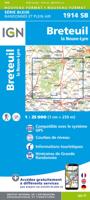 Wandelkaart - Topografische kaart 1914 SB - Serie Bleue Breteuil - La Neuve-Lyre | IGN - Institut Géographique National