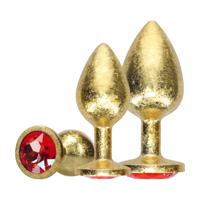 Ouch! by Shots Milan Collection - Metalen Anale Plug Set - Goud - thumbnail