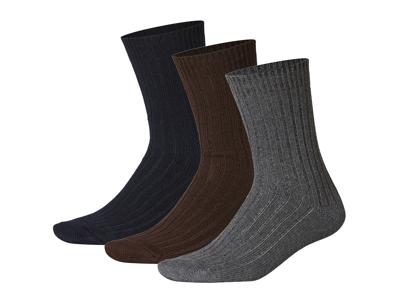 esmara 3 Paar thermosokken (marineblauw/bruin/grijs, 39-42)