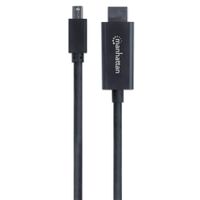 Manhattan 153287 DisplayPort-kabel Mini-displayport / HDMI Adapterkabel Mini DisplayPort-stekker, HDMI-A-stekker 1.80 m Zwart - thumbnail