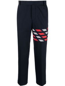 Thom Browne pantalon de costume à 4 bandes signature - Bleu