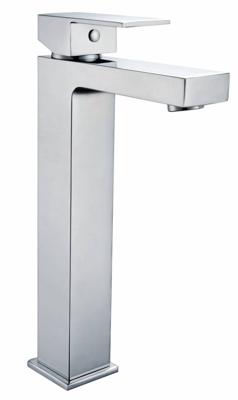 Hoge wastafelmengkraan Vierkant chroom Hoge wastafelmengkraan Vierkant chroom