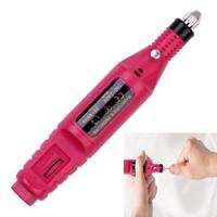 1 set Power Professional elektrische manicure machine pen pedicure nagel bestand nagel gereedschap 6 bits boor nagel boor machine (VS Rose rood)