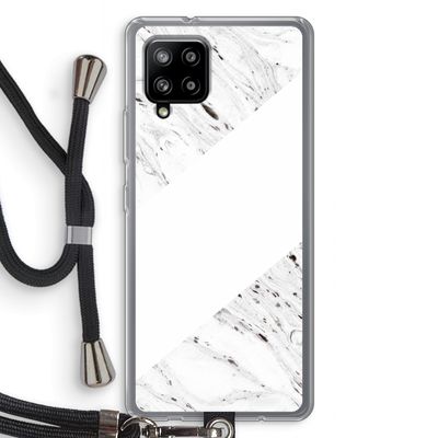 Biggest stripe: Samsung Galaxy A42 5G Transparant Hoesje met koord