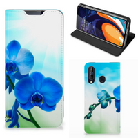 Samsung Galaxy A60 Smart Cover Orchidee Blauw - Cadeau voor je Moeder