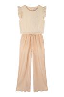 NoNo Zomer jumpsuit meisjes Zand - plissee - kant - Semma