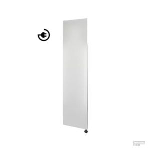 Radiator Sanicare Denso Met Bluetooth 180 x 40 cm Mat Wit Met Thermostaat Chroom Linksonder Sanicare