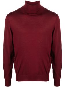 Canali pull en maille fine à col roulé - Rouge