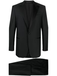 Canali costume à veste à simple boutonnage - Noir