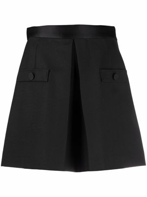 SANDRO short à boutons décoratifs - Noir
