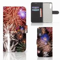 Huawei P20 Pro | Wallet Case | met Pasjes | Vuurwerk