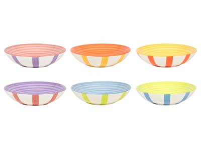 Cookinglife Diepe Borden / Pastaborden Summer Vibes ø 21 cm - 6 stuks
