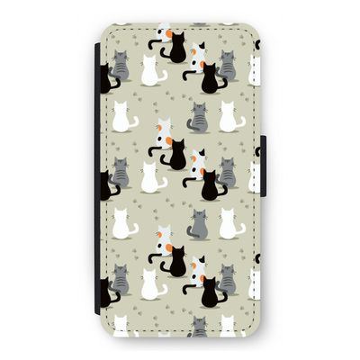 Katten: iPhone 12 Flip Hoesje