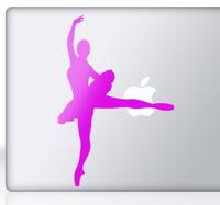 Sticker voor Macbook ballerina