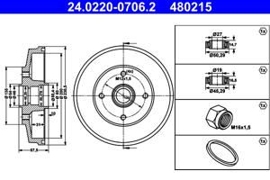 ATE Remtrommel 24.0220-0706.2