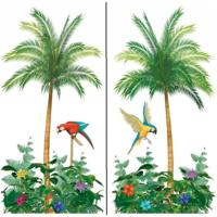 Scenesetter palmbomen - 130 x 180 cm - wandversiering poster - muurdecoratie - hawaii