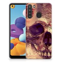 Silicone Back Case Samsung Galaxy A21 Skullhead