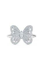 DE BEERS boucles d'oreilles Portrait of Nature Butterfly en or blanc 18ct pavé de diamants - Argent - thumbnail