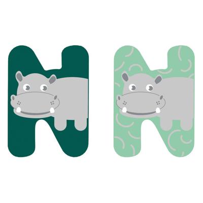 Small Foot - houten dieren kinderletter - n