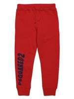 DSQUARED2 KIDS pantalon de jogging en coton à logo imprimé - Rouge